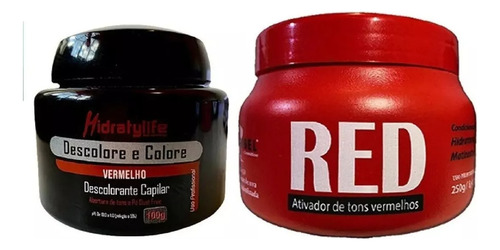 Kit Pó Descolore E Colore E Masc 250g Red Mairibel/hidraty