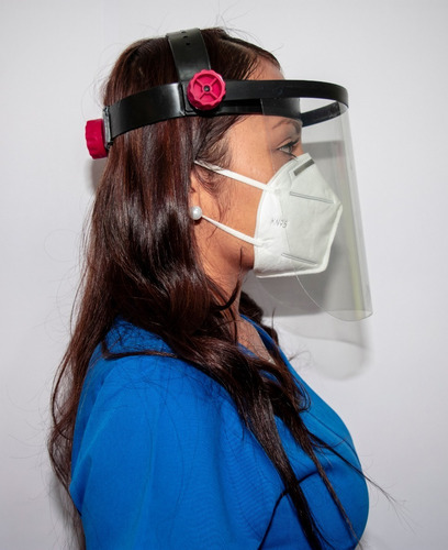Careta Protección Facial Visor Abatible Duradera Ajustable
