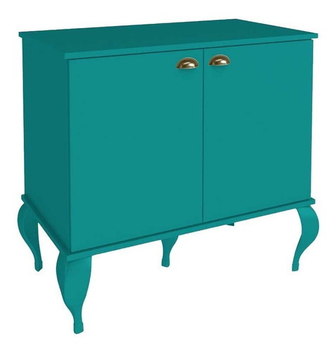 Aparador clásico de 2 puertas Cl4003 turquesa - Bento Furniture Color Blue