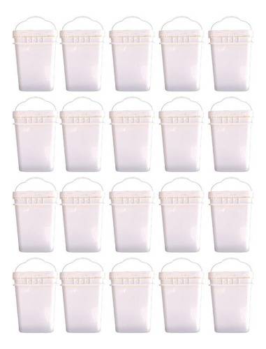 Balde Retang 20lts Para Álcool Gel 20 Pcs