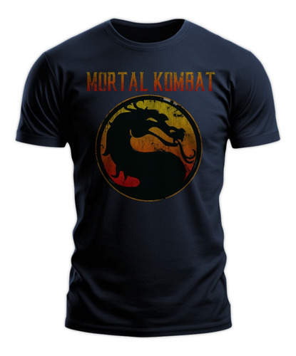 Polera Gustore De Mortal Kombat Logo