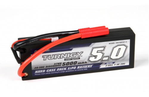 Bateria Lipo 5000mah 7.4v 2s 20c Turnigy Hardcase Robotica 