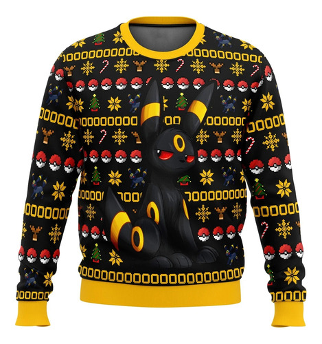 Polera Pokemon Umbreon Poleras Navidad Ugly Sublimado Full