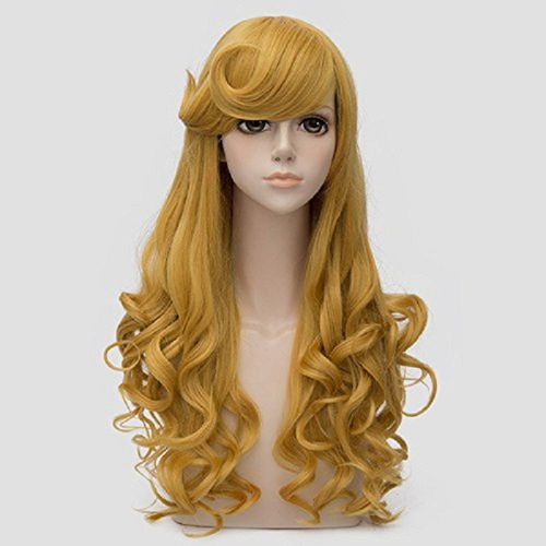 Peluca Hair Wig Princesa Aurora Peluca Larga Ondulada Dora