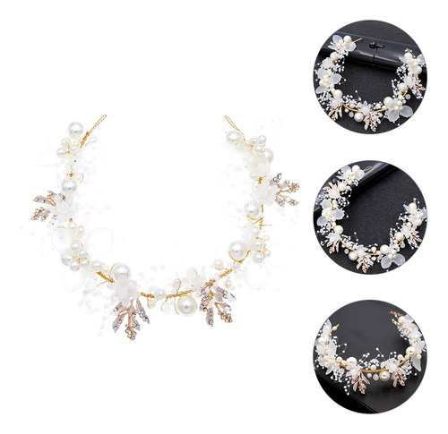 Joyería Para El Cabello Para Bodas, Diadema Con Perlas Y Dia