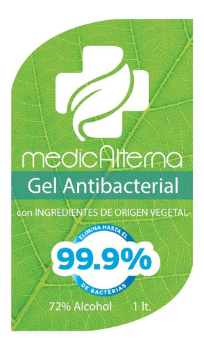 Gel Antibacterial Desinfectante 8 Frascos De 500ml Alcoho72%