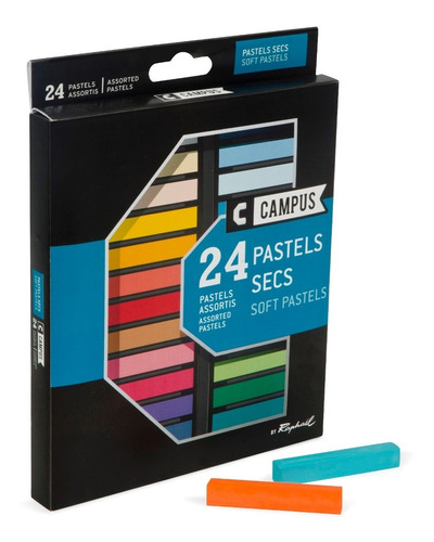 Pasteles Tiza Raphael Campus X 24 Colores