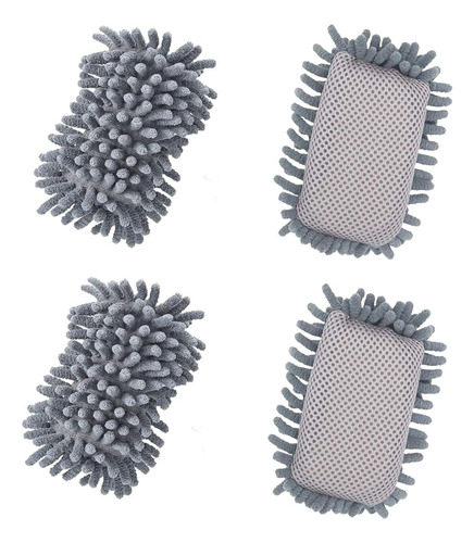 4 Piezas De Microfibra Lavable Shag Dry Erase Borrador De Pi