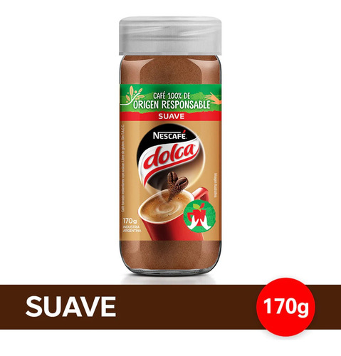 Café Instantáneo Suave Nescafé Dolca Frasco 170 g