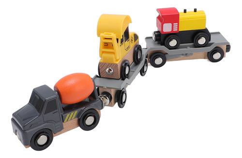 Juego De Tren De Juguete Para Niños De Madera Que Mejora La