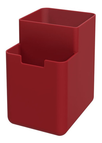 Organizador Mesada Plastico Single 8x10.5x12cm Rojo B