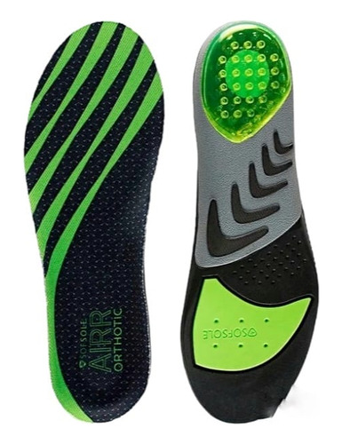 Palmilha Chantal Sof Sole Airr Orthotic 38/40 Masculina Cor Verde-petro