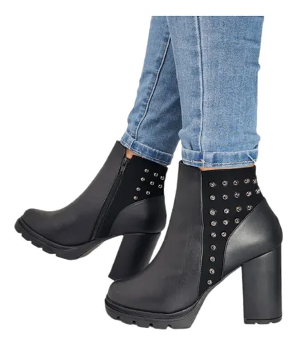 Botines de agujeta mujer sales