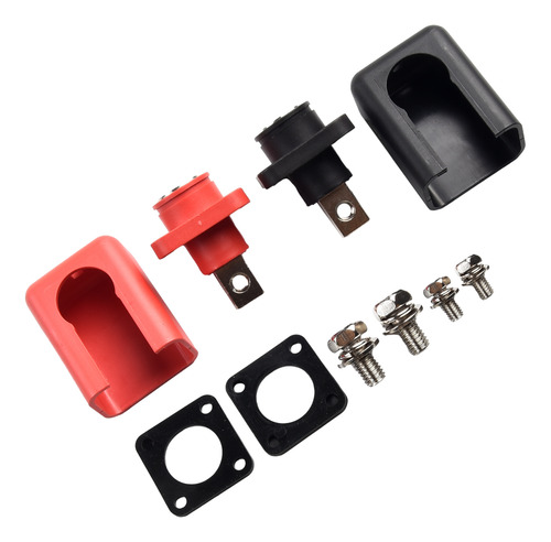 Conector De Batería Binding Post, Terminal Negro Y Rojo