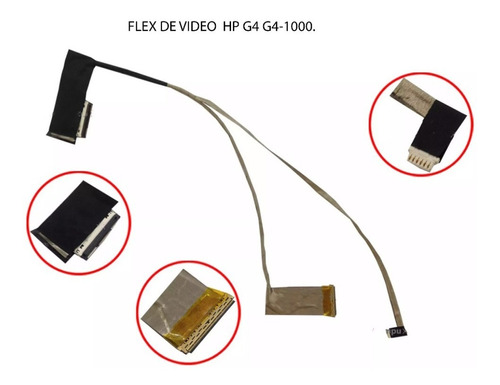 Flex De Video Hp G4 G4-1000. Ddr23glc020 Dd0r12lc000