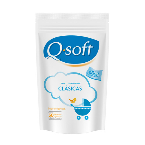 Imagen 1 de 1 de Toallitas húmedas Q-Soft Clásicas 50 u