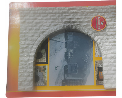 Portal De Tunel Duplo Granito Em Paralelepipedo Esc.: 1/87