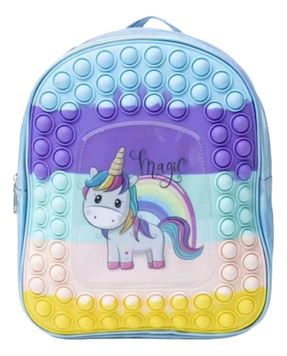 Mochila Escolar Grande Con Cremallera De Silicona Para Niños