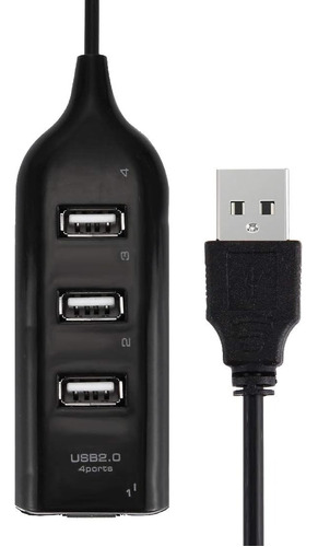 Hub Usb 4 Puertos Conector Cables Cargador Computacion