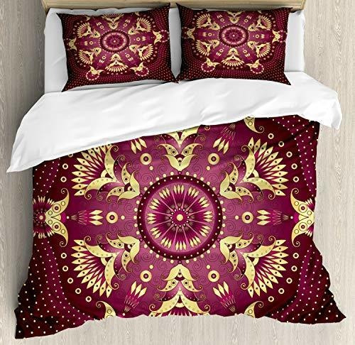 Fundas Para Edredones - Ambesonne Purple Mandala Duvet Cover