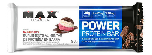 Barra Proteína Max Titanium Power Protein Bar Cx 12 Un X 41g