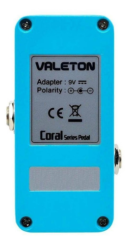 Imagen 7 de 7 de Pedal de efecto Valeton Coral Moon Echo Hybrid Delay CDL-1 celeste