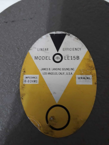 Par De Alto Falantes Jbl Le-15b 15 Polegadas Antigo (Usado)