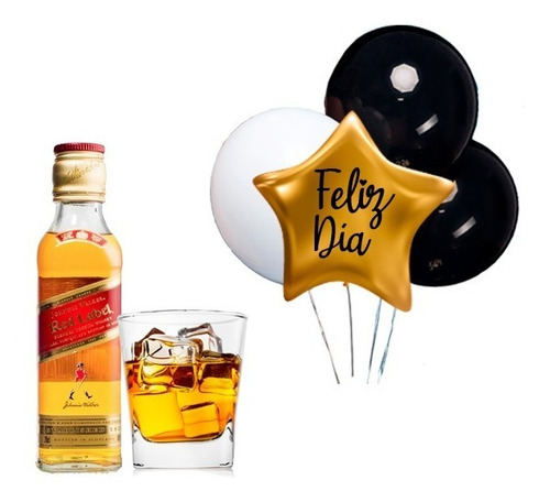 Regalo Para Papá Jhonnie Red+globos Personalizados De Helio