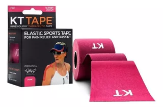 Cinta Kinesiológica Neuromuscular Kt Tape Continuo Color Rosa