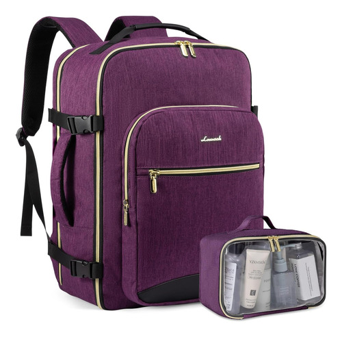 Mochila De Viaje Lovevook, 50 L Impermeable, X2 Pcs, Purpura