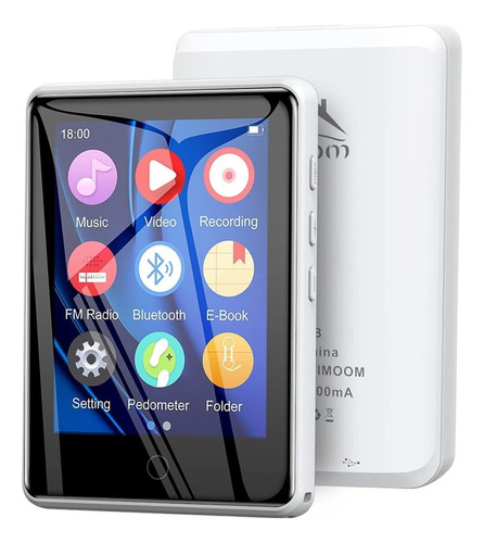 Timoom Reproductor Mp3 Bluetooth, M6 Pantalla Táctil 32gb