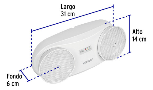 Lámpara De Emergencia 24 Leds Dirigible Recargable 46992 Blanco