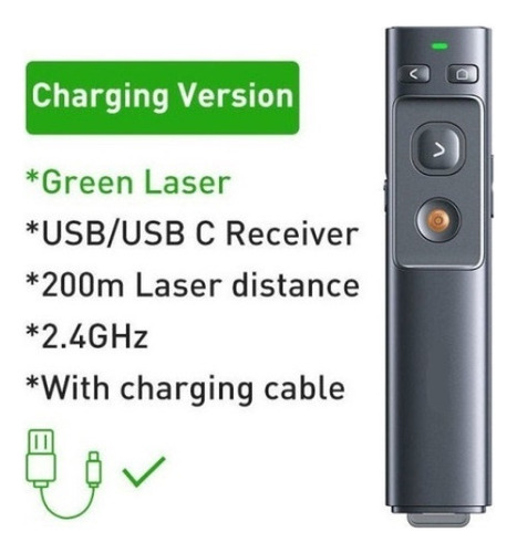 Powerpoint Page Turner Remote Control Pen Green Light