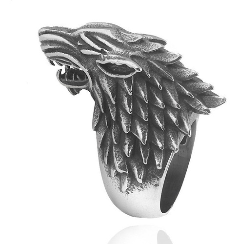 Game Of Thrones Anillo Casa Stark Lobo 1.9cm Ned Arya Sansa