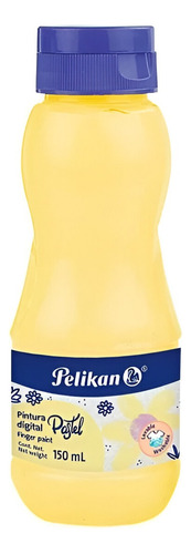 Pintura Digital Preescolar Dedos Pelikan 150ml Elegir Color Amarillo Pastel