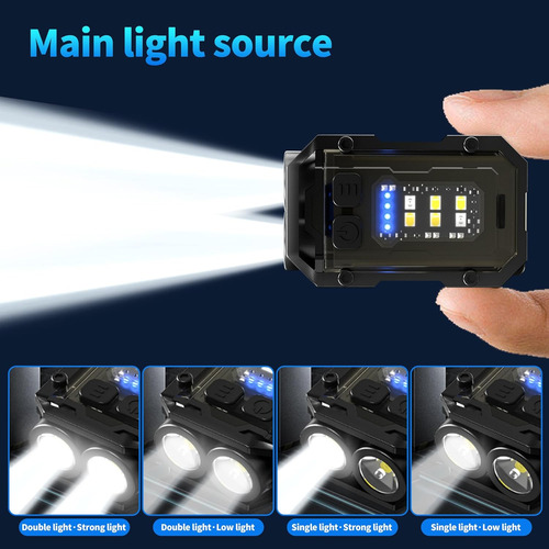 Llavero Con Clip, Linterna Led Recargable, Llavero Magnético