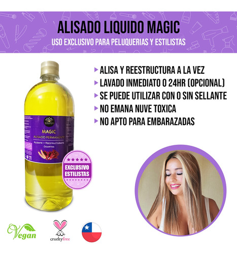 Alisado Permanente Magic Solfer 1 Litro