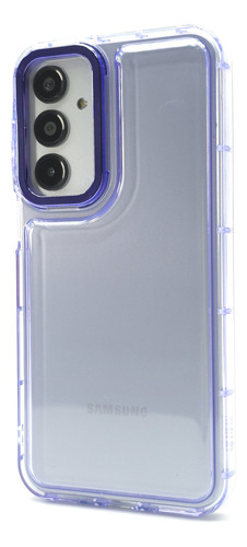 Funda + Mica Para Samsung A16 Case Protector Carcasa Rudo Bubble - Violeta Samsung A16