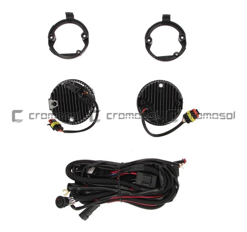 Kit Faro Auxiliar Para Fiesta One 2010 2011 2013 Led Drl