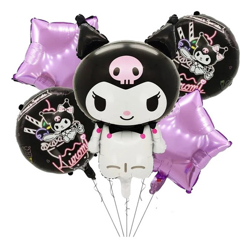 Globos Kuromi Pack De 5 Para Decorar 