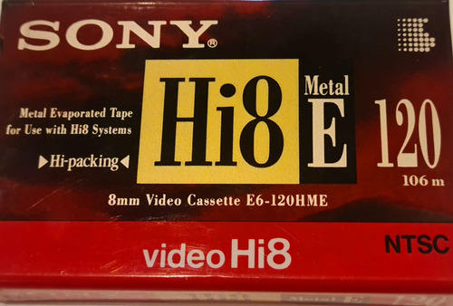 Cassette De Video 8 Mm Sony.