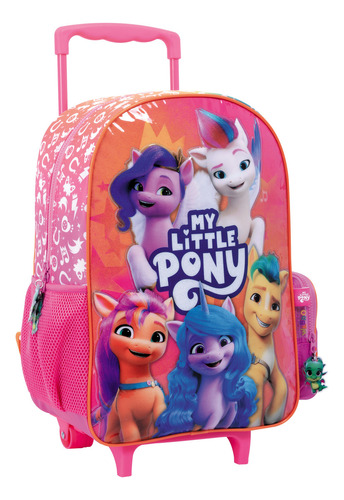 Mochila 16 Carro My Little Pony Wabro Color Rosa