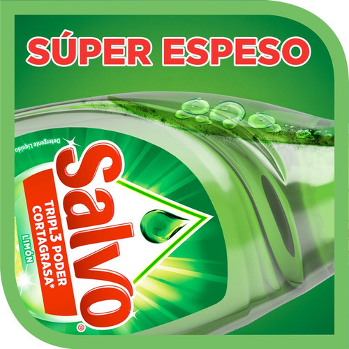 Lavatrastes Líquido Salvo Tripl3 Poder Cortagrasa 750 Ml