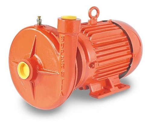 Bomba Industrial Evans Alto Flujo Med Presión 5hp Trifásica. Color Naranja