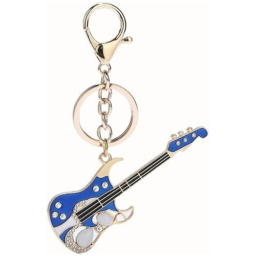 Chaveiro Pingente Design Guitarra Estilo Joia Metal Unissex