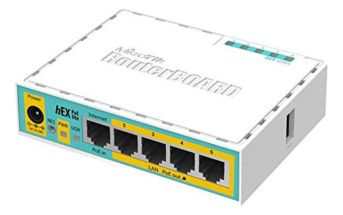 Routerboard Rb750upr2 Hex Poe Lite - Pequeño Router De 5