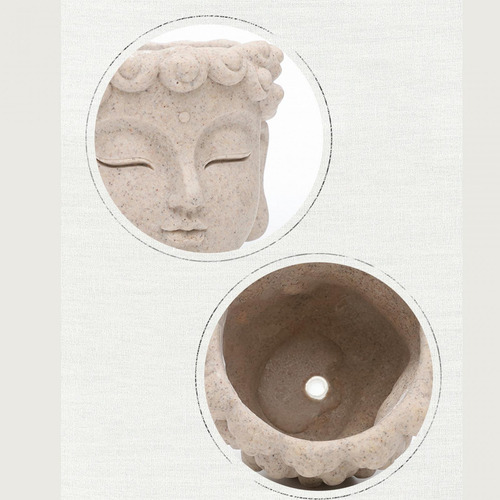 Maceta Con Cabeza De Buda, Contenedor De Brochas De Estilo A