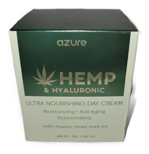 Azure Hemp & Hyalurronic , Crema De Dí - mL a $2000