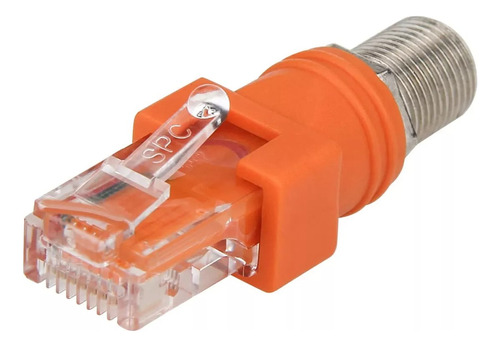 Convertidor Coaxial Rf F Hembra A Rj45 Macho