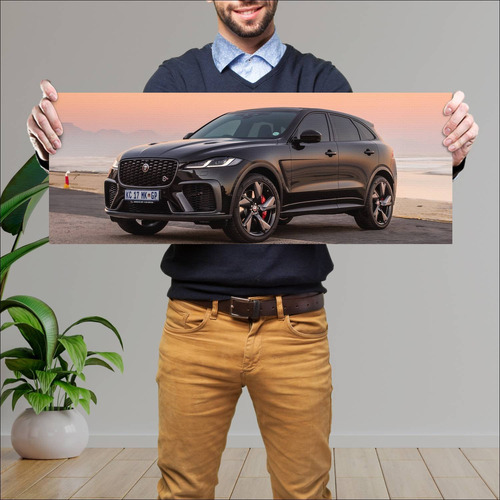 Cuadro 30x80cm Auto 2021 Jaguar F Pace Svr Za 10 583